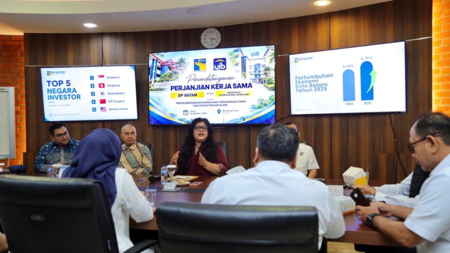 Penandatanganan kerja sama BP Batam dan UIB untuk penyelenggaraan RSBP Batam sebagai rumah sakit pendidikan utama.