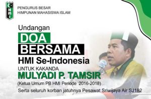 Doa bersama HMI Doa bersama HMI untuk Mulyadi dan Korban Sriwijaya