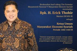 Erick Thohir Ketua Umum MES