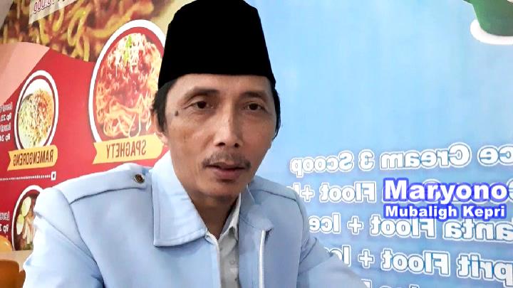 Mantan Ketua Persatuan Mubaligh Batam (PMB), Maryono.
