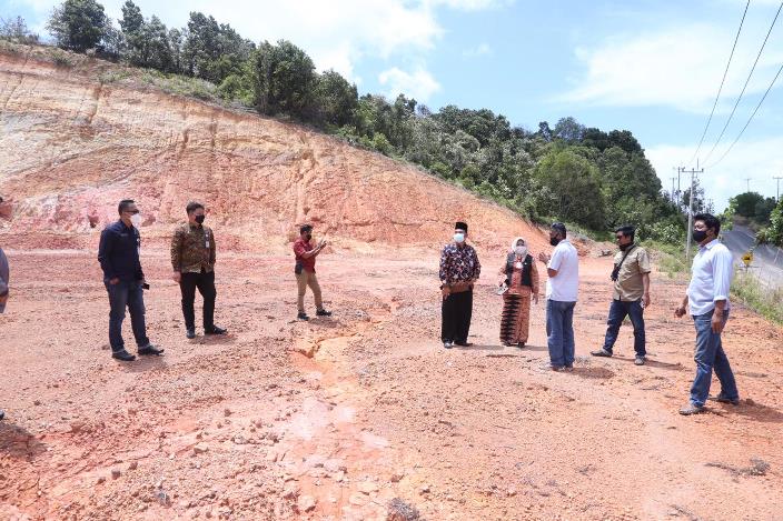 Lokasi penanaman pohon dalam rangka memperingati Hari Pers Nasional ke-75
