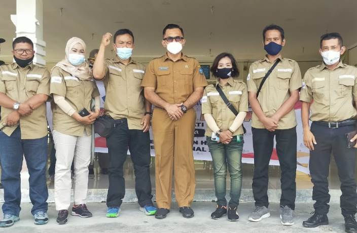 Wartawan Bintan dan Tanjungpinang peringati Hari Pers Nasional.