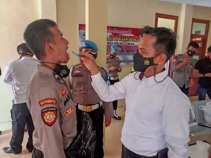 Tes narkoba polres lingga