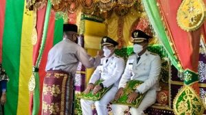 Bupati Lingga Tepung Tawar