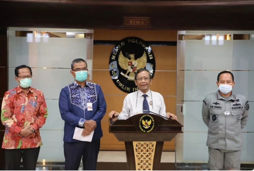 Menkopolhukam Mahfud MD terkait kasus tanker iran dan panama