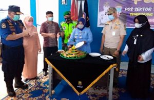 Wali Kota Tanjungpinang, Rahma, meresmikan Pos Piket Sektor Kota Pemadam Kebakaran di Jalan Daeng Kamboja, samping kantor Kelurahan Senggarang, Kecamatan Tanjungpinang Kota, Rabu (17/3/2021).