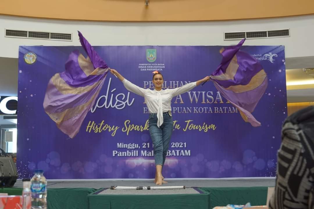Audisi Pemilihan Duta Wisata Encik dan Puan Kota Batam tahun 2021, di Panbil Mall, Sei Beduk, Batam, Kepri, Minggu (21/3/2021).