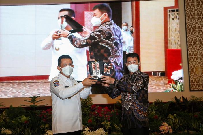 Wakil Ketua Komisi Pemberantasan Korupsi (KPK) Nawawi Pomolango dalam Rakor Pencegahan Korupsi yang berlangsung di Kantor Gubernur Provinsi Kepri, Kota Tanjungpinang, Rabu (24/3/2021).