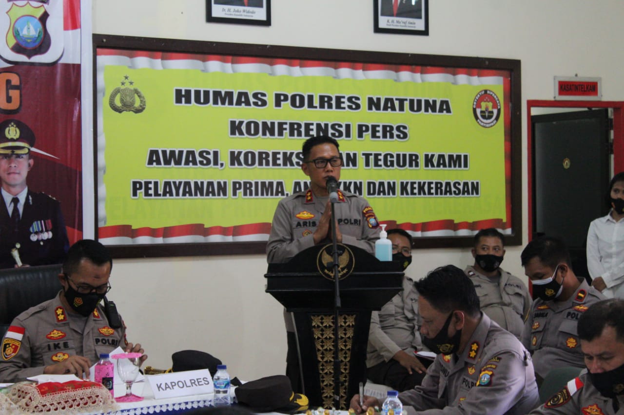 Kapolda Kepulauan Riau Irjen Pol Aris Budiman beserta rombongan melakukan kunjungan kerja ke Natuna, Senin (29/3/2021).