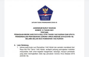 Perpanjang larangan mudik