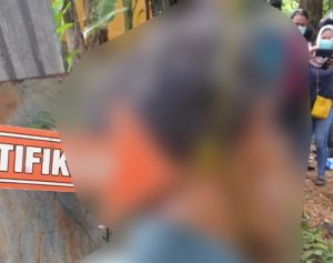 Warga Tanjungsengkuang, Kecamatan Batu Ampar, Kota Batam, temukan seorang laki-laki yang tergantung di pohon nangka, Rabu (7/4/2021).