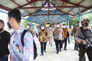 Menteri Dalam Negeri tinjau Pelabuhan Internasional Batam Center, Sabtu (8/5/2021).