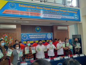 BNNP Kepri memusnahkan barang bukti Narkotika Golongan I jenis sabu, Kamis (20/5/2021).