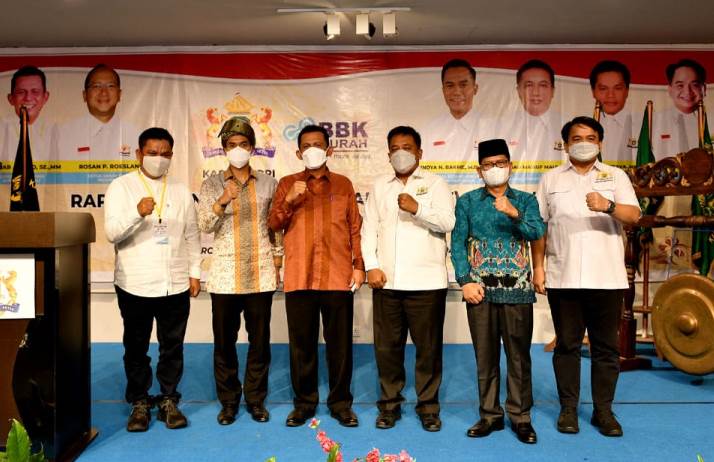 Rapat Pimpinan Provinsi Kadin Kepulauan Riau di ballroom Hotel CK, Tanjungpinang, Kamis (20/5/2021) malam.