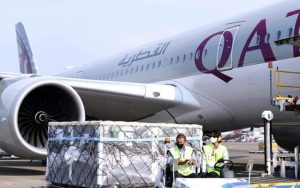 Sebanyak 1,389 juta dosis vaksin siap pakai AstraZeneca dari Covax Facility kembali tiba di Tanah Air, Sabtu (8/2/2021)