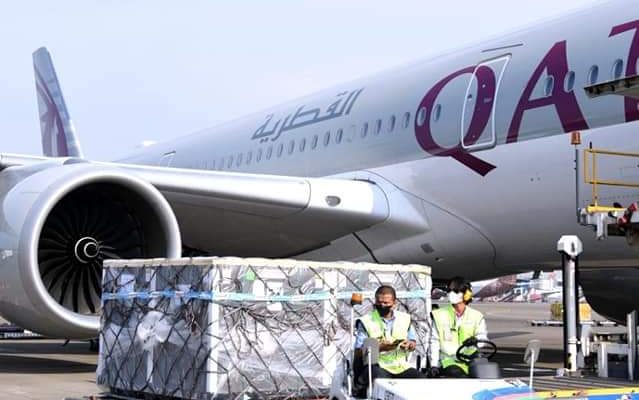 Sebanyak 1,389 juta dosis vaksin siap pakai AstraZeneca dari Covax Facility kembali tiba di Tanah Air, Sabtu (8/2/2021)