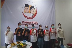 Relawan Jokowi-Prabowo (Jokpro) 2024 meresmikan sekretariat nasional di Jalan Tegal Parang, Mampang Prapatan, Jakarta Selatan, pada Sabtu (19/6/2021).
