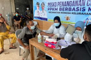 Vaksinasi di salah satu sentra vaksinasi di Batam