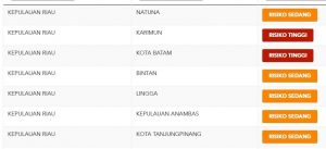 Kota Batam dan Kabupaten Karimun zona merah Covid-19.