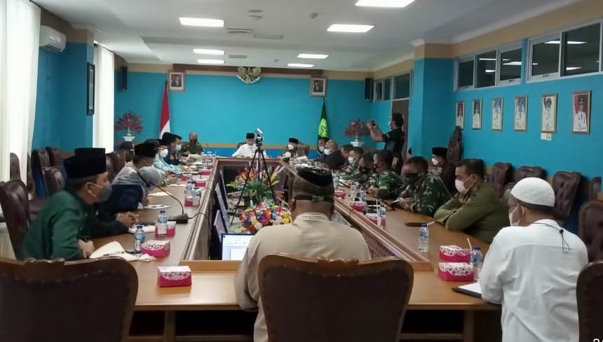 Rapat evaluasi Satvas Covid-19 di Natuna, Jumat 2 Juli 2021