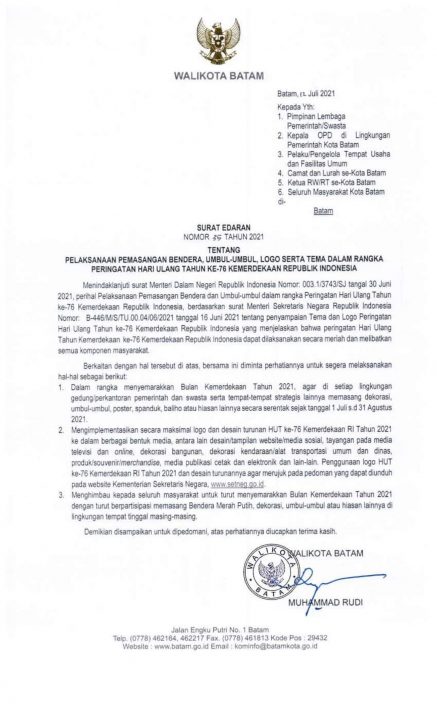 HUT ke 76 RI