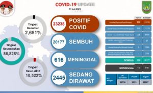 Data perkembangan kasus Covid-19 di Kota Batam per 31 Juli 2021. Data perkembangan kasus Covid-19 di Kota Batam per 31 Juli 2021.