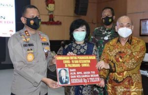Sumbangan keluarga Akidi Tio Sumbangan keluarga Akidi Tio