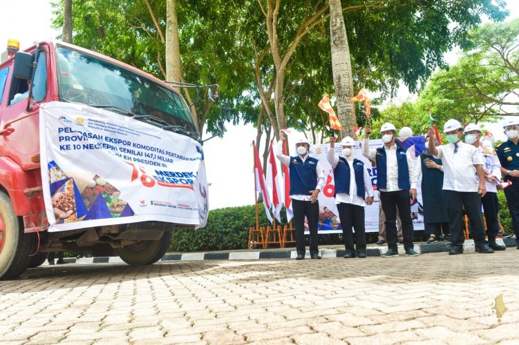 Wakil Gubernur Kepri, Marlin melepas ekspor pertanian Kepri, Sabtu (14/8/2021).
