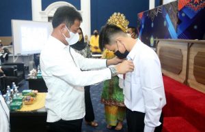 Wali Kota Batam, Muhammad Rudi, membuka pengenalan kehidupan kampus mahasiswa baru Universitas Batam (Uniba), Kamis (30/9/2021).