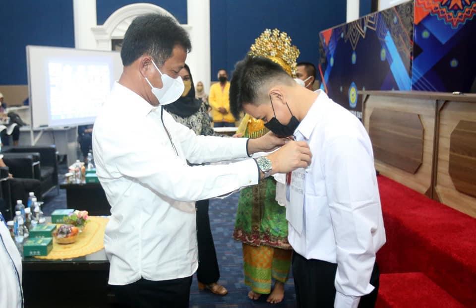 Wali Kota Batam, Muhammad Rudi, membuka pengenalan kehidupan kampus mahasiswa baru Universitas Batam (Uniba), Kamis (30/9/2021).