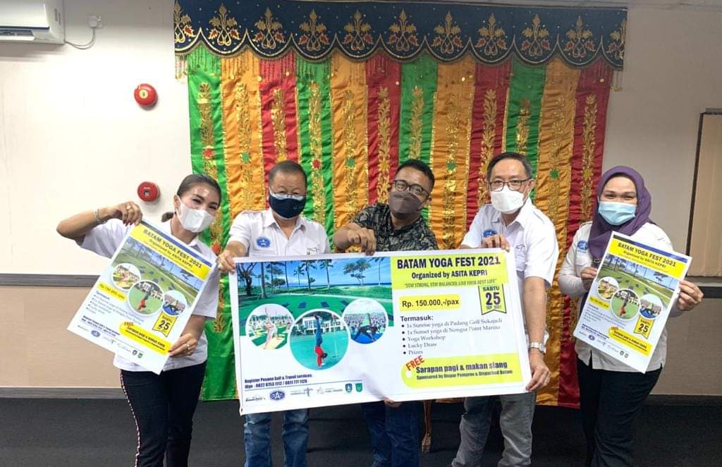 DPD ASITA Kepri yang memprakarsai gelaran Batam Yoga Fest 2021 pada 25 September mendatang.