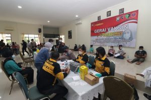 Vaksinasi Presisi di Mako Brimob Polda Kepri di Tembesi, Batam, Rabu (8/9/2021).