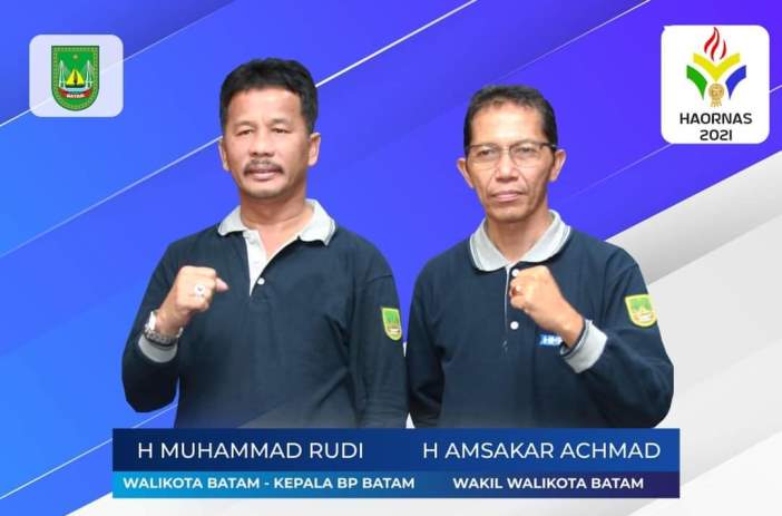 Wali Kota Batam, Muhammad Rudi dan Wakil Wali Kota Batam, Amsakar Achmad
