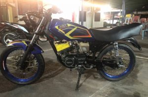 Barang bukti yang diamankan dalam pengungkapan kasus curanmor di Pelita, 1 unit motor Yamaha RX-K.
