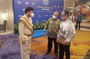 Wakil Menteri Luar Negri Mahendra Siregar menutup perhelatan akbar Global Tourism Forum (GTF) Leaders Summit Asia