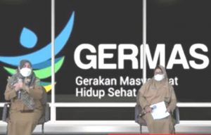 Erni Yusnita, Kasi Promosi Kesehatan dan Pemberdayaan Masyarakat Dinas Kesehatan Kabupaten Natuna dan Daeng Zulianti, Kasi Kesehatan Keluarga dan Gizi.