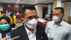 Gubernur Kepri Ansar Ahmad usai dialog di Gedung Graha Kepri, Selasa (26/10/2021).