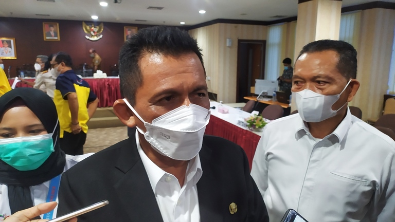 Gubernur Kepri Ansar Ahmad usai dialog di Gedung Graha Kepri, Selasa (26/10/2021).