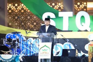 Menteri Agama Yaqut Cholil Qoumas membuka Seleksi Tilawatil Qur'an dan Hadis (STQH) Tingkat Nasional ke-26.