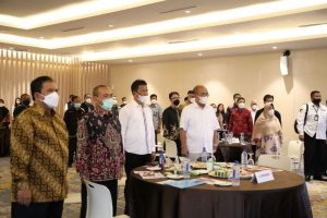 Raker Evaluasi Progres Kegiatan dan Pendapatan Tahun 2021 dan Penyusunan Rencana Kegiatan dan Anggaran Tahun 2022 serta Target Pendapatan tahun 2022, Kamis (30/9/2021) di Harris Resort Barelang Batam.