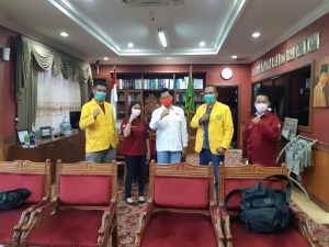 Ketua DPRD Kota Batam, Nuryanto menerima rombongan HIMA Prodi Hukum Universitas Batam (Uniba).
