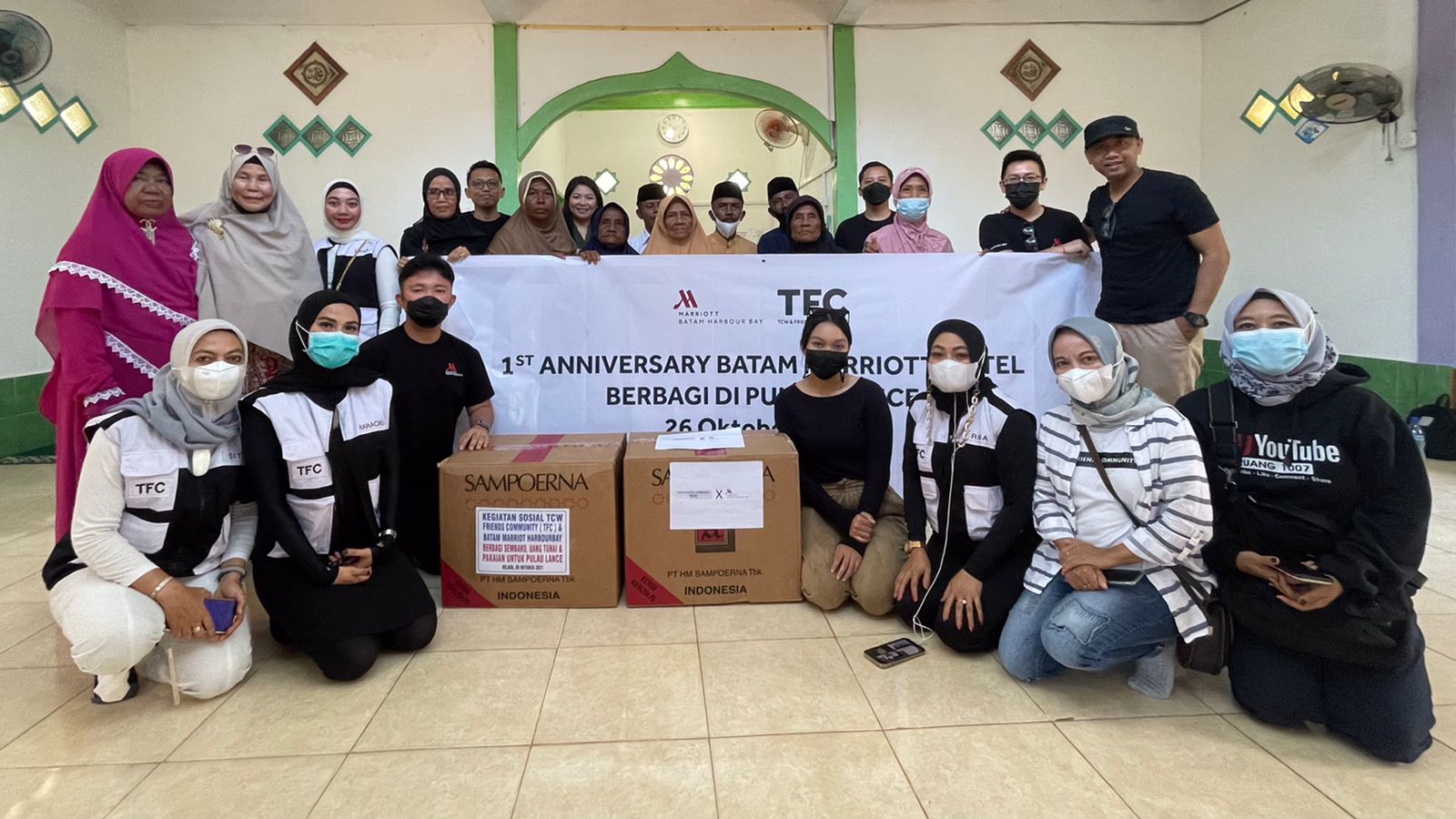 Batam Marriott Hotel Harbour Bay melaksanakan kegiatan sosial bersama The Classy Women (TCW) & Friends Community berupa penggalangan dana bertajuk ‘Batam Marriott Fundraising Day’.