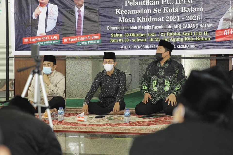 Wakil Wali Kota Batam, Amsakar Achmad memberikan apresiasi yang tinggi kepada Ittihad Persaudaraan Imam Masjid (IPIM) Kota Batam.