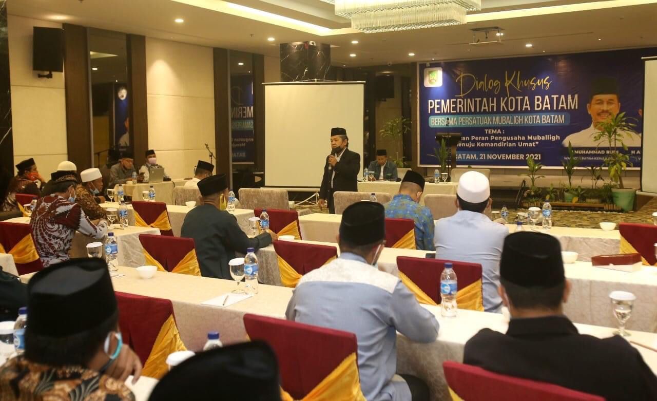 Silaturahmi bersama Pengusaha Persatuan Mubaligh Kota Batam, Minggu 21 November 2021.