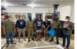 Pelaku corat coret Terowongan Pelita diserahkan ke Satpol PP Batam.