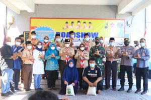 Ketua Harian Kwarcab Batam, Jefridin Hamid Roadshow Pramuka Perduli Kawarcab Batam di Kecamatan Belakangpadang.