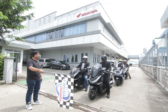Event PCX Luxurious Ride yang dilaksanakan Sabtu (29/10/2021).