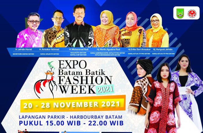 Dinas Komunikasi dan Informatika (Diskominfo) Kota Batam akan menyiarkan langsung malam puncak Batam Batik Fashion Week (BBFW) 2021.