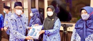 Pemko Batam memperingati Hari Ulang Tahun ke-50 KORPRI Tahun 2021.