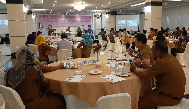 Biro Ekonomi Provinsi Kepri menggelar Rapat Koordinasi, Singkronisasi, dan Evaluasi Kebijakan Energi dan Air, Selasa (2/11/2021)